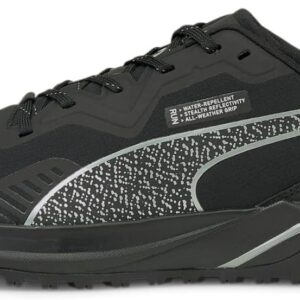 PUMA Men's Better Foam Xterra Winter Trail Running Shoe, Black Silver, 11.5
