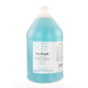 DermaRite PeriFresh Rinse-Free Perineal Cleanser - Aloe Vera Enriched, pH-Balanced, Odor Neutralizing - 1 Gal, 1 Count