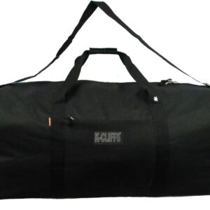 Heavy Duty Cargo Duffel Large Sport Gear Drum Set Equipment Hardware Travel Bag Rooftop Rack Bag (30" x 15" x 15", Black)