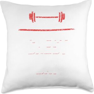 Rest Weightlifting Gym Workout Chest Day Throw Pillow, 18x18, Multicolor