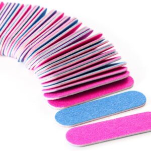 Double-Sided Nail File 300pcs Mini Boards Nail Buffer Files Sanding Block Wood Chip Design