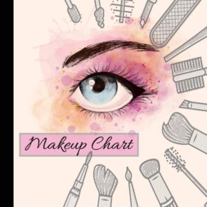Makeup Chart: Blank Make Up Face Charts Organizer & Planner, Perfect For Personal Use & Professional Makeup Artists, Plan, Record, Note Pad