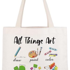 CMNIM Art Teacher Gifts Artist Gifts All Things Art Makeup Bag Art Lovers Gift Teacher Appreciation Gift Art Teacher Supplies